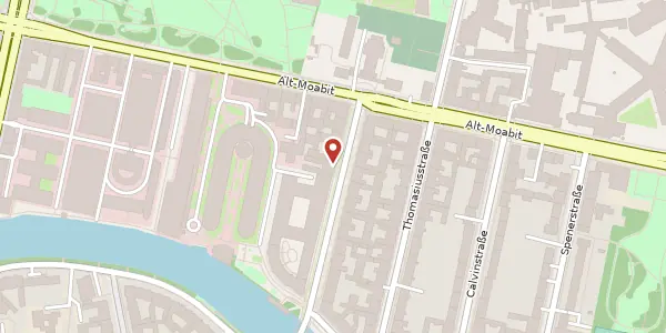 Karte der Umgebung von Kirchstraße 5, 10557 Berlin