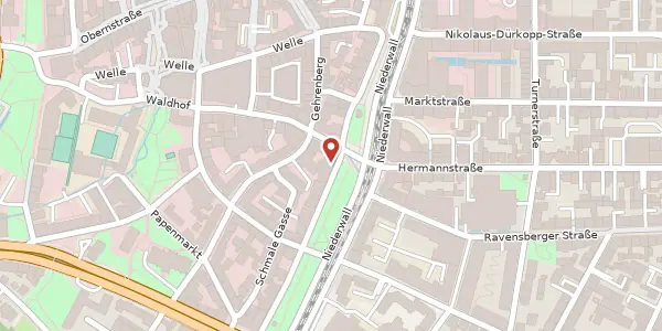 Karte der Umgebung von Siekerwall 7, 33602 Bielefeld