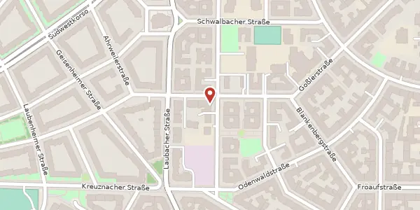 Karte der Umgebung von Rheingaustraße 26, 12161 Berlin