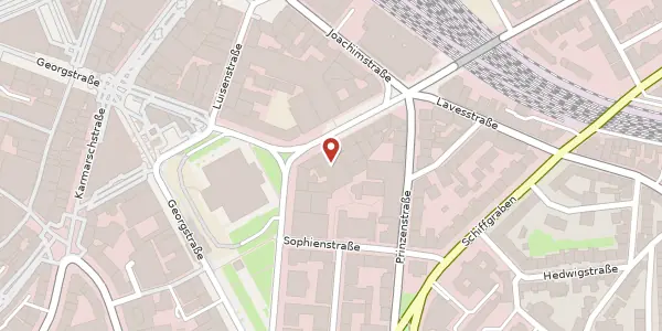 Karte der Umgebung von Theaterstraße 3, 30159 Hannover