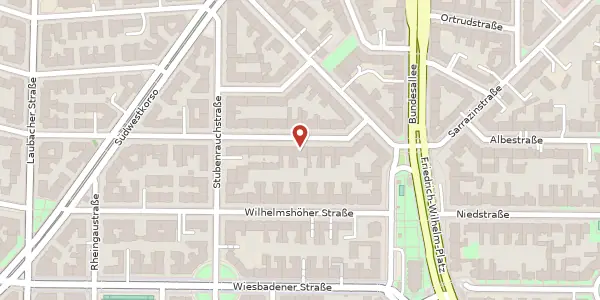 Karte der Umgebung von Taunusstraße 30, 12161 Berlin