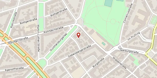 Karte der Umgebung von Erlenbacher Straße 10, 60389 Frankfurt