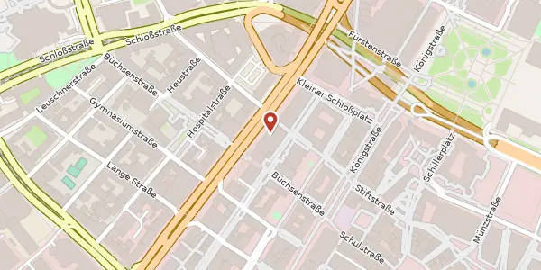 Karte der Umgebung von Theodor-Heuss-Straße 5, 70174 Stuttgart