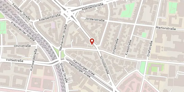 Karte der Umgebung von Robert-Mayer-Str. 42, 60486 Frankfurt