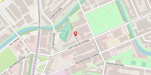 Karte der Umgebung von Karl-Heine-Straße 94a, 04229 Leipzig