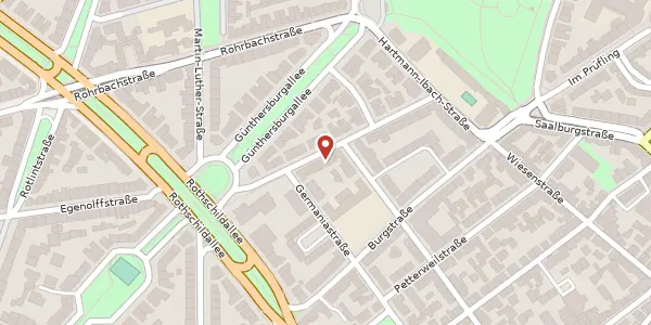 Karte der Umgebung von Gabelsbergerstr. 12, 60389 Frankfurt