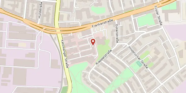 Karte der Umgebung von Frankenstraße 152, 90461 Nürnberg
