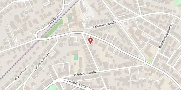 Karte der Umgebung von Lessingstraße 16, 70174 Stuttgart