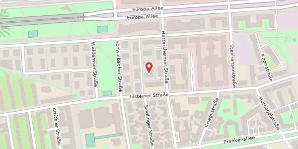 Karte der Umgebung von Hattersheimer Str. 31, 60326 Frankfurt am Main