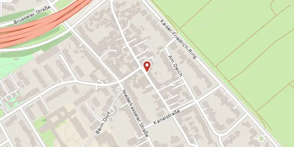 Karte der Umgebung von Alt-Niederkassel 64, 40547 Düsseldorf
