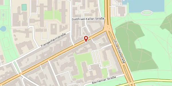 Karte der Umgebung von Dürener Straße 62-64, 50931 Köln