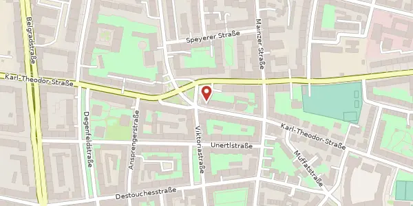 Karte der Umgebung von Karl-Theodor-Str. 56, 80803 München