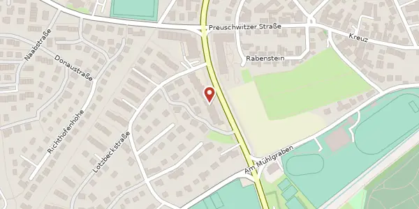Karte der Umgebung von Scheffelstraße 23, 95445 Bayreuth