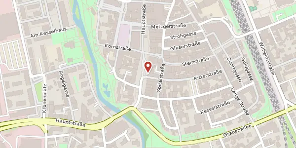 Karte der Umgebung von Hauptstraße 83a, 77652 Offenburg