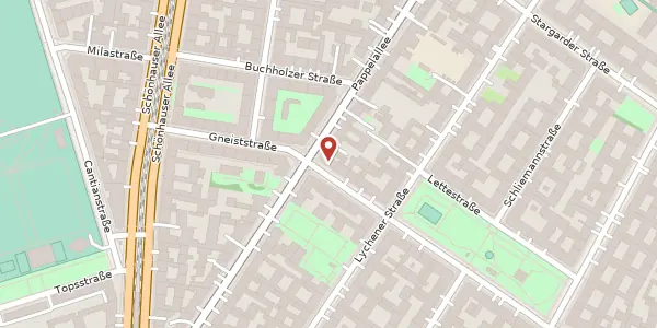 Karte der Umgebung von Raumerstraße 41, 10437 Berlin