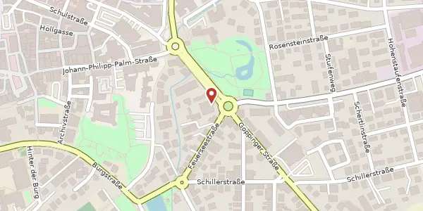 Karte der Umgebung von Gmünder Straße 16, 73614 Schorndorf