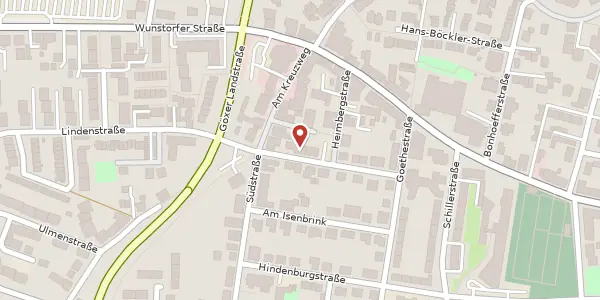 Karte der Umgebung von Marienstraße 1, 30926 Seelze