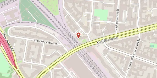 Karte der Umgebung von Kurfürstendamm 118, 10711 Berlin