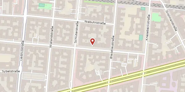 Karte der Umgebung von Mommsenstraße 7, 10629 Berlin