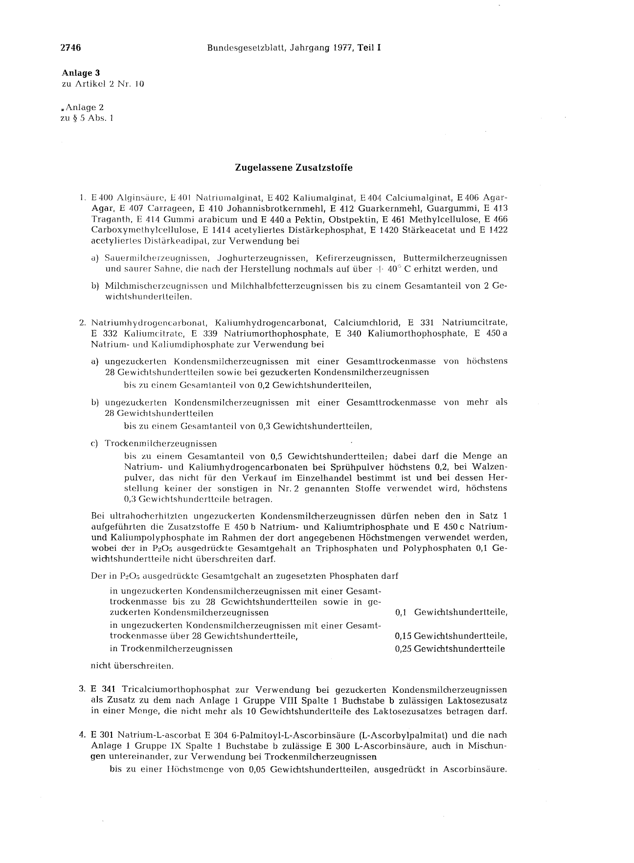 BGBl. 1977, Seite 2746 — Originalseite als Abbildung