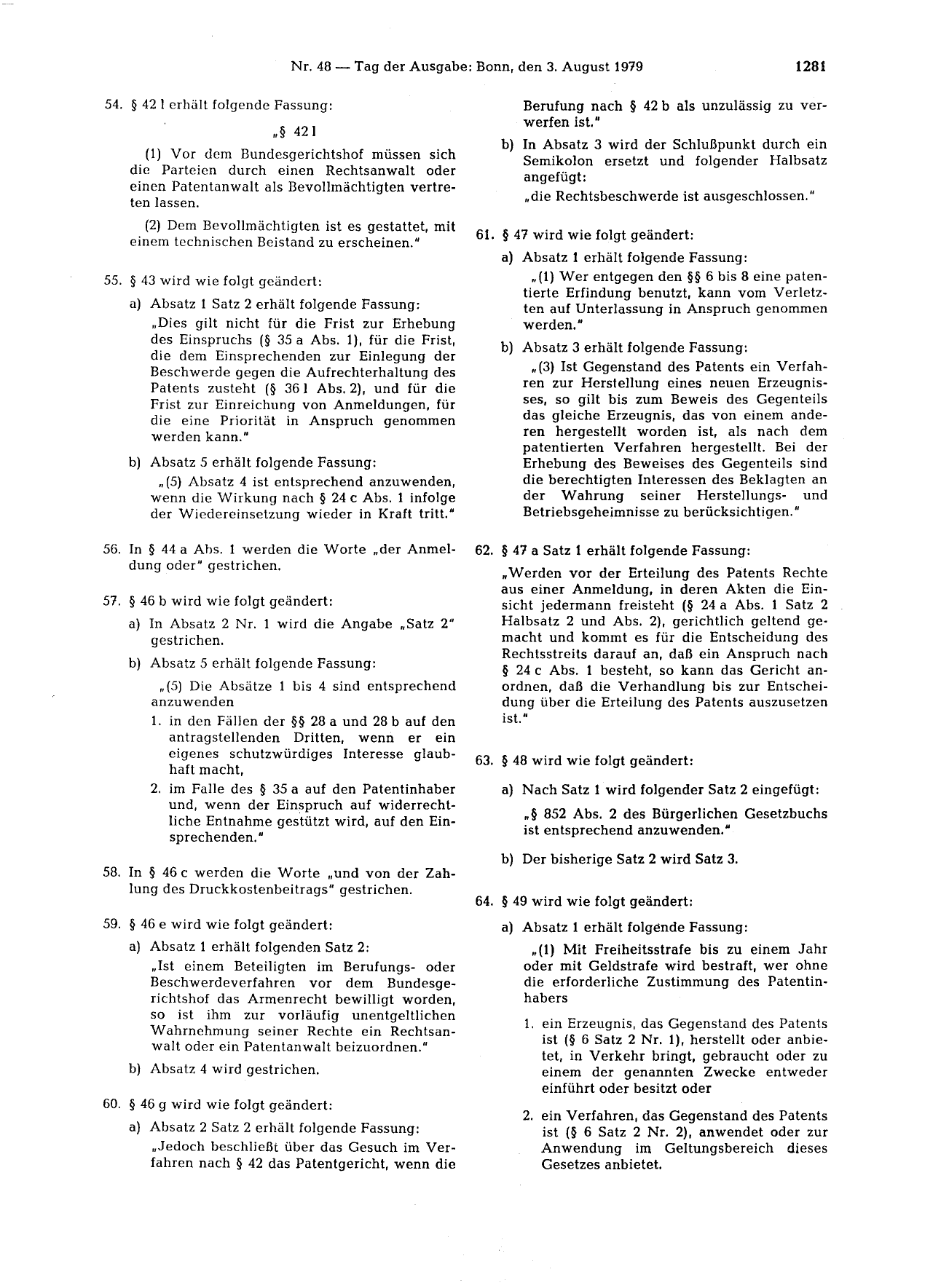 BGBl. 1979, Seite 1281 — Originalseite als Abbildung