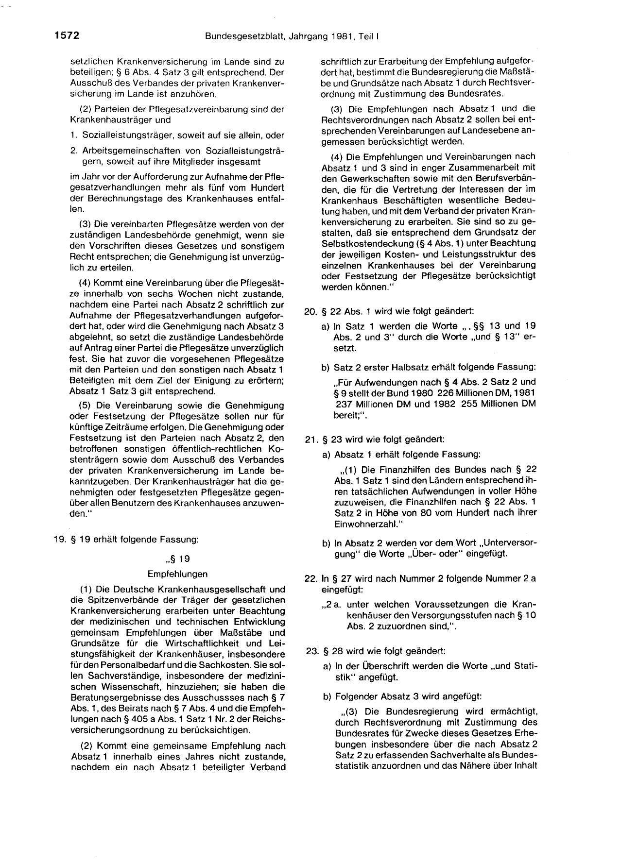 BGBl. 1981, Seite 1572 — Originalseite als Abbildung