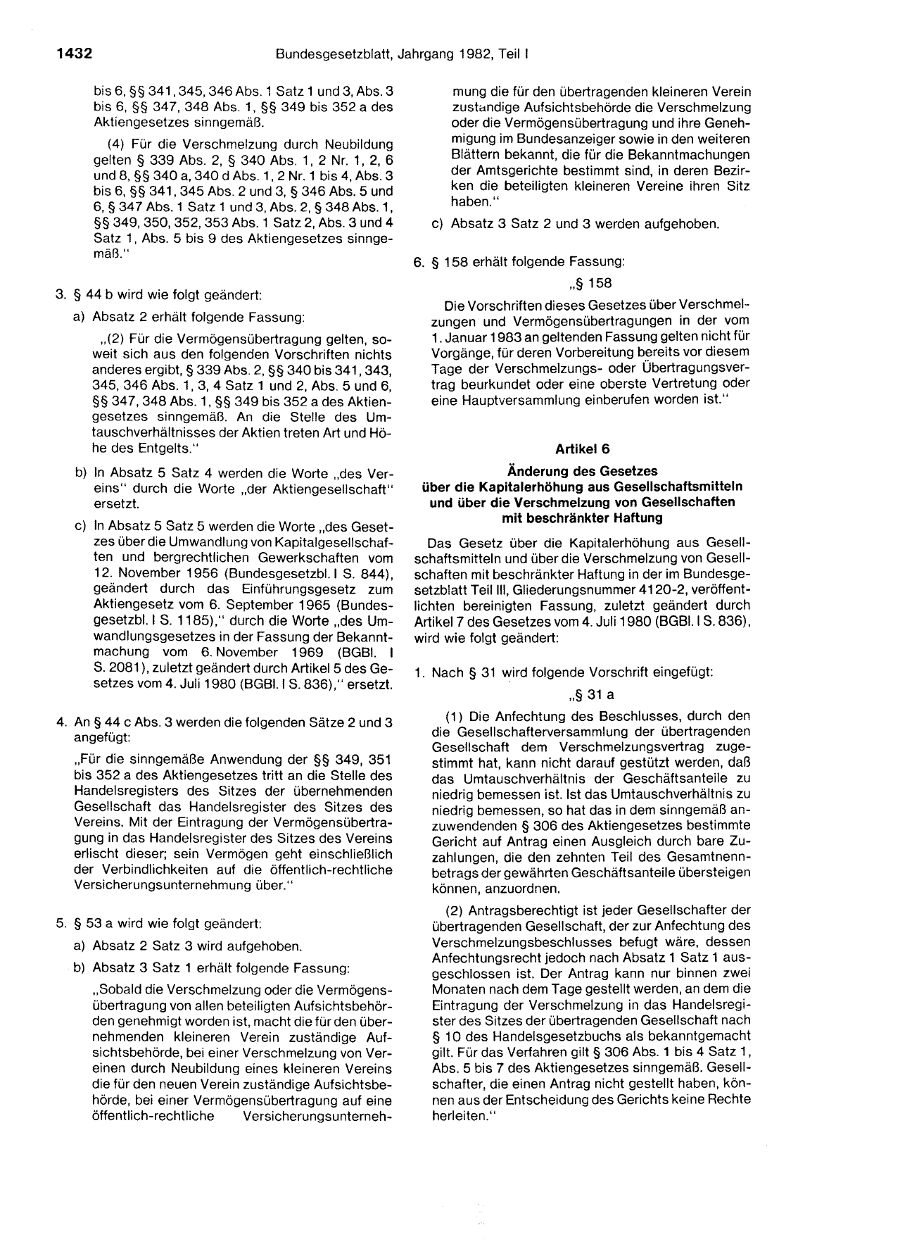 BGBl. 1982, Seite 1432 — Originalseite als Abbildung