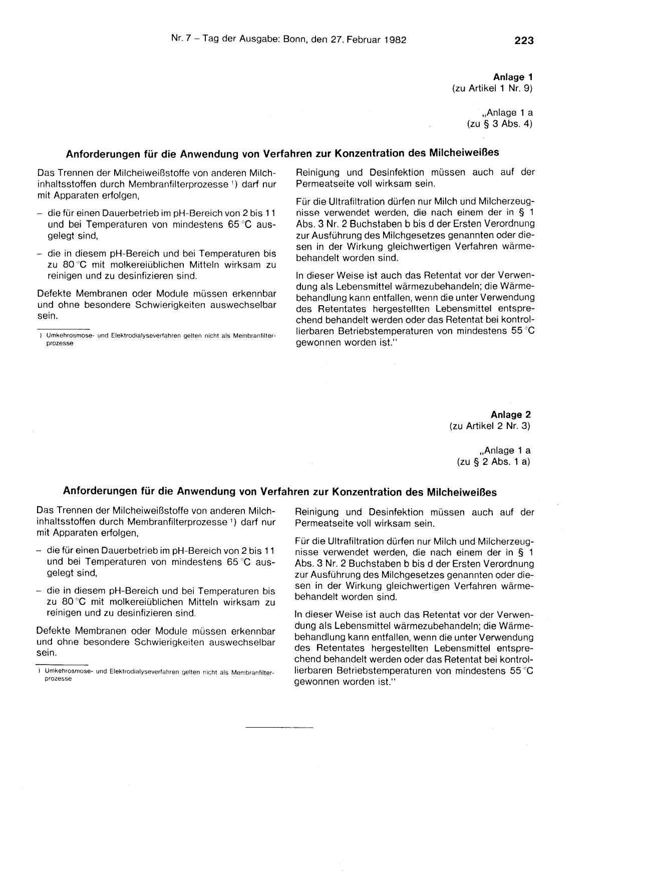 BGBl. 1982, Seite 223 — Originalseite als Abbildung