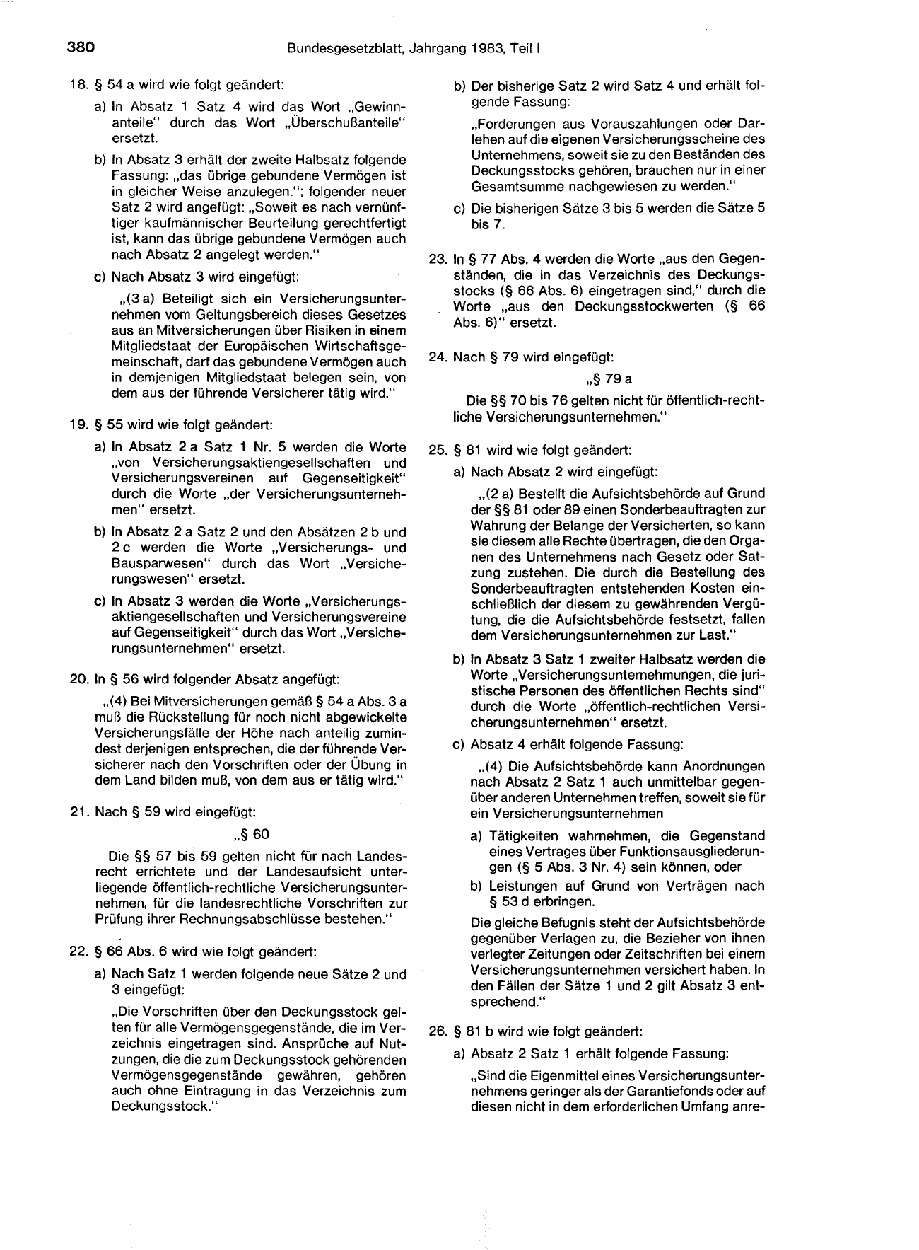 BGBl. 1983, Seite 380 — Originalseite als Abbildung