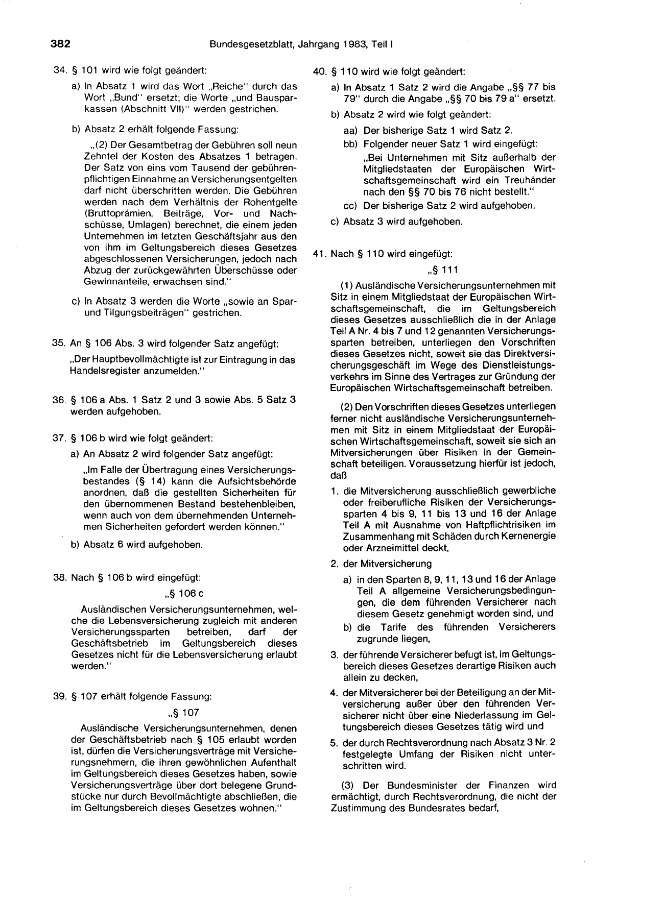 BGBl. 1983, Seite 382 — Originalseite als Abbildung