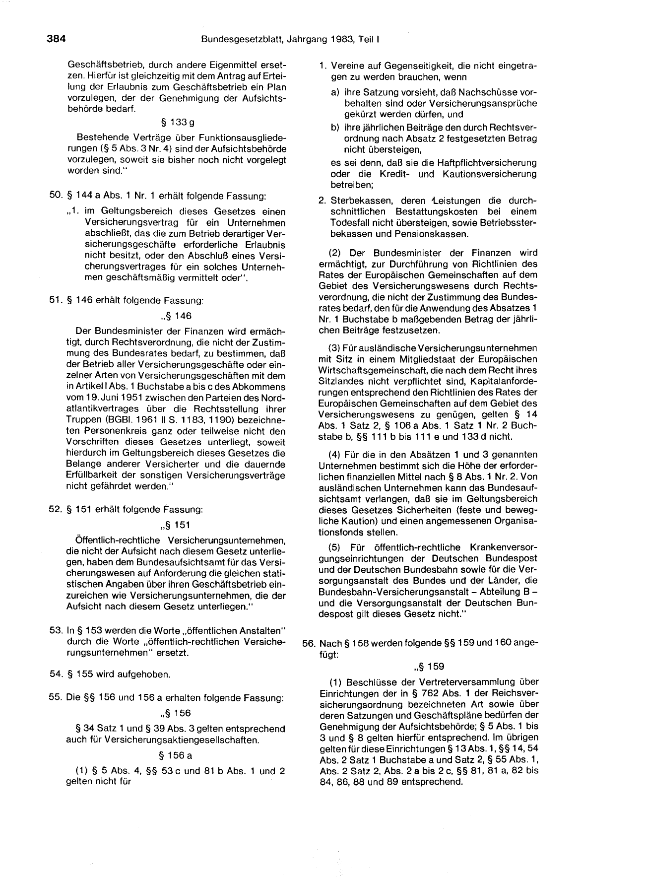 BGBl. 1983, Seite 384 — Originalseite als Abbildung