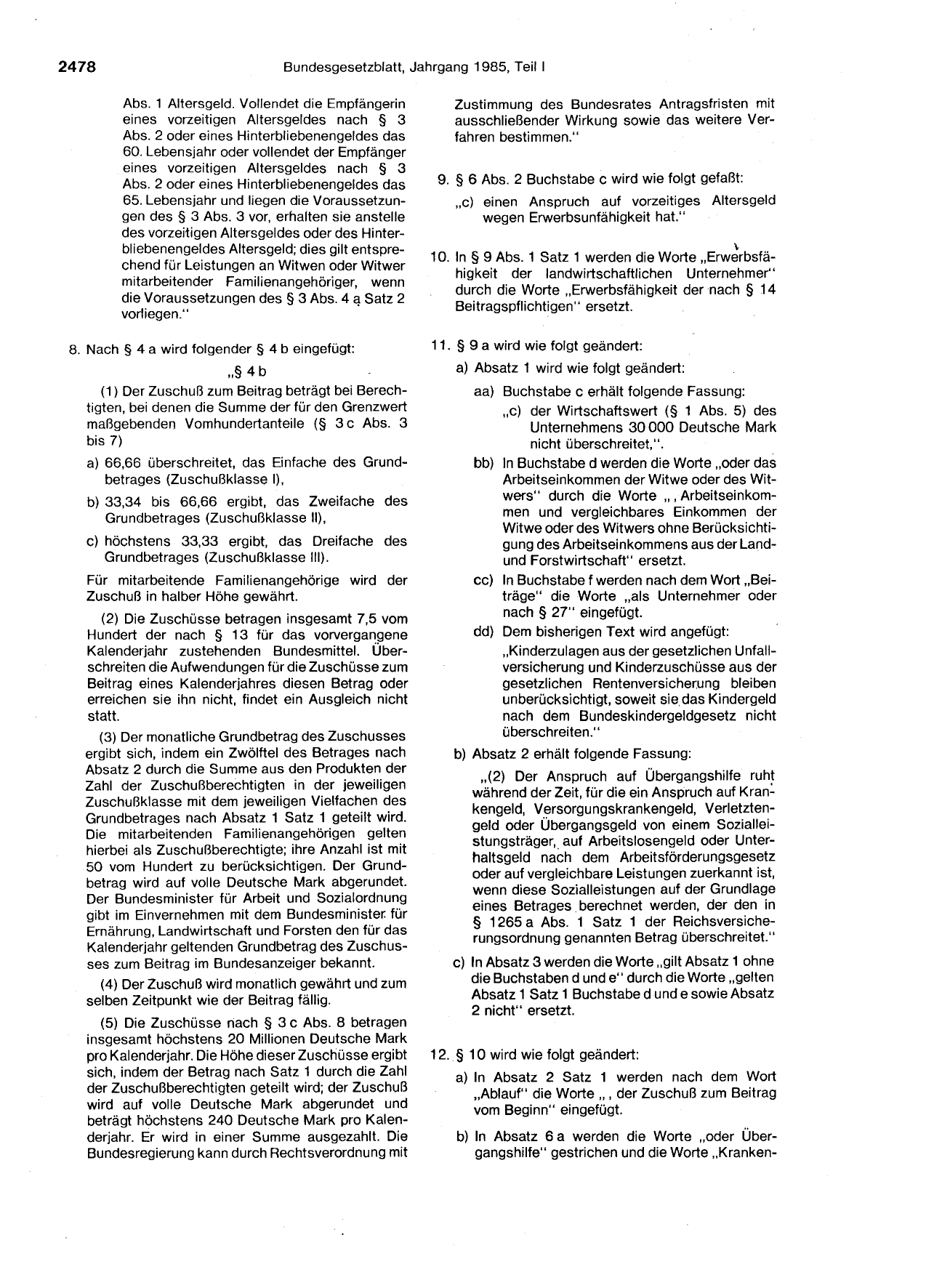 BGBl. 1985, Seite 2478 — Originalseite als Abbildung