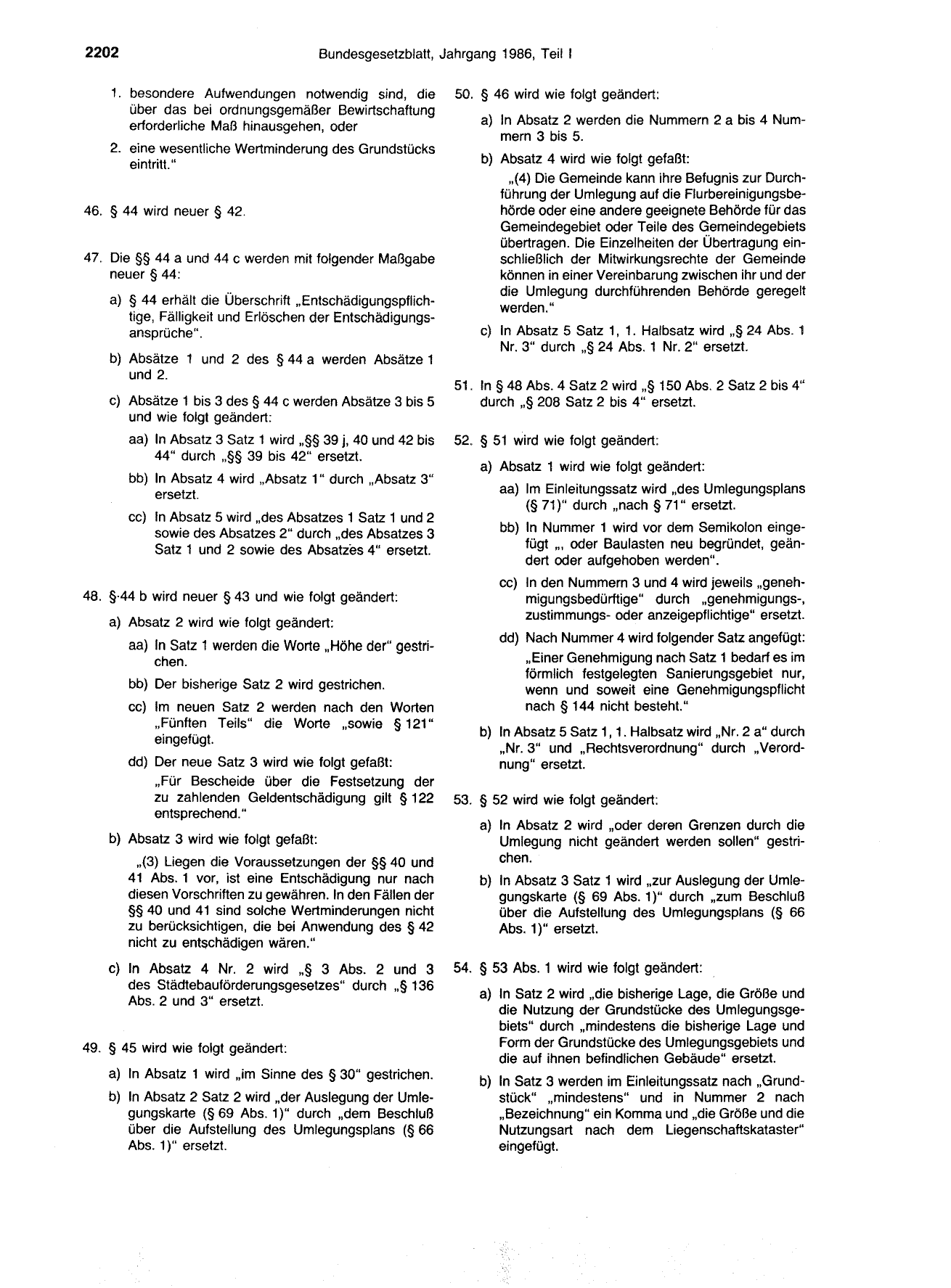 BGBl. 1986, Seite 2202 — Originalseite als Abbildung