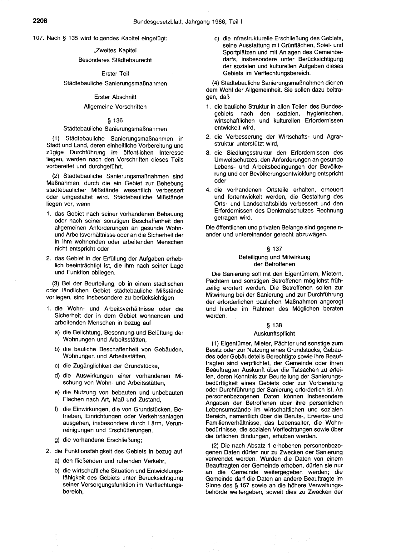 BGBl. 1986, Seite 2208 — Originalseite als Abbildung