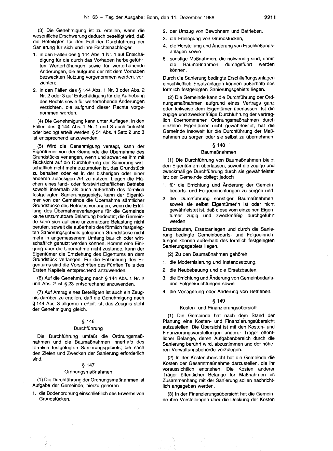 BGBl. 1986, Seite 2211 — Originalseite als Abbildung
