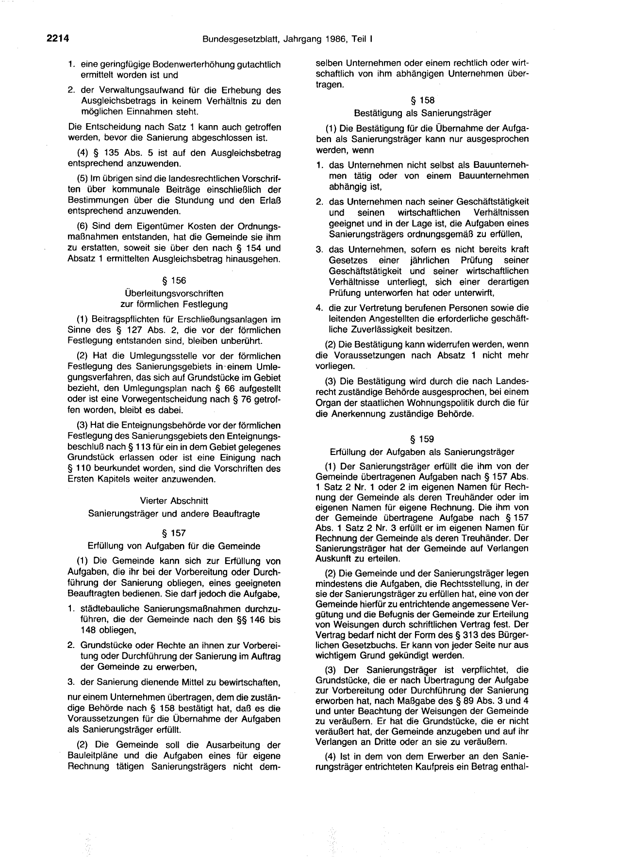 BGBl. 1986, Seite 2214 — Originalseite als Abbildung