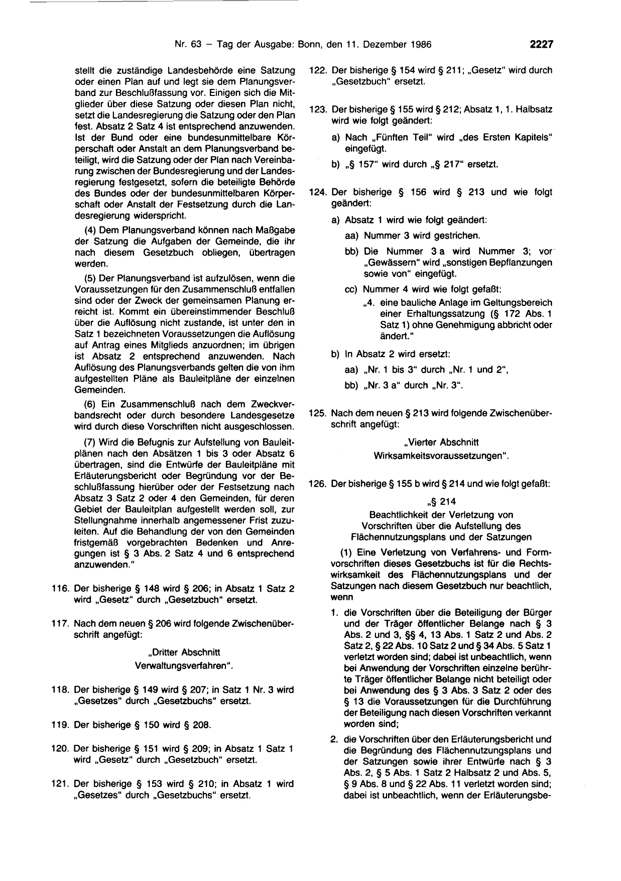 BGBl. 1986, Seite 2227 — Originalseite als Abbildung