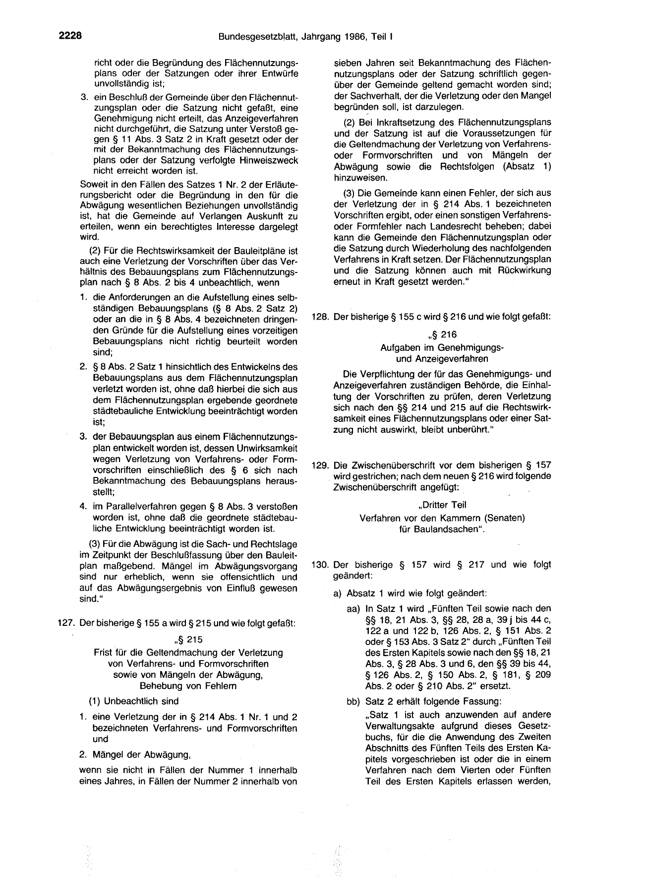 BGBl. 1986, Seite 2228 — Originalseite als Abbildung