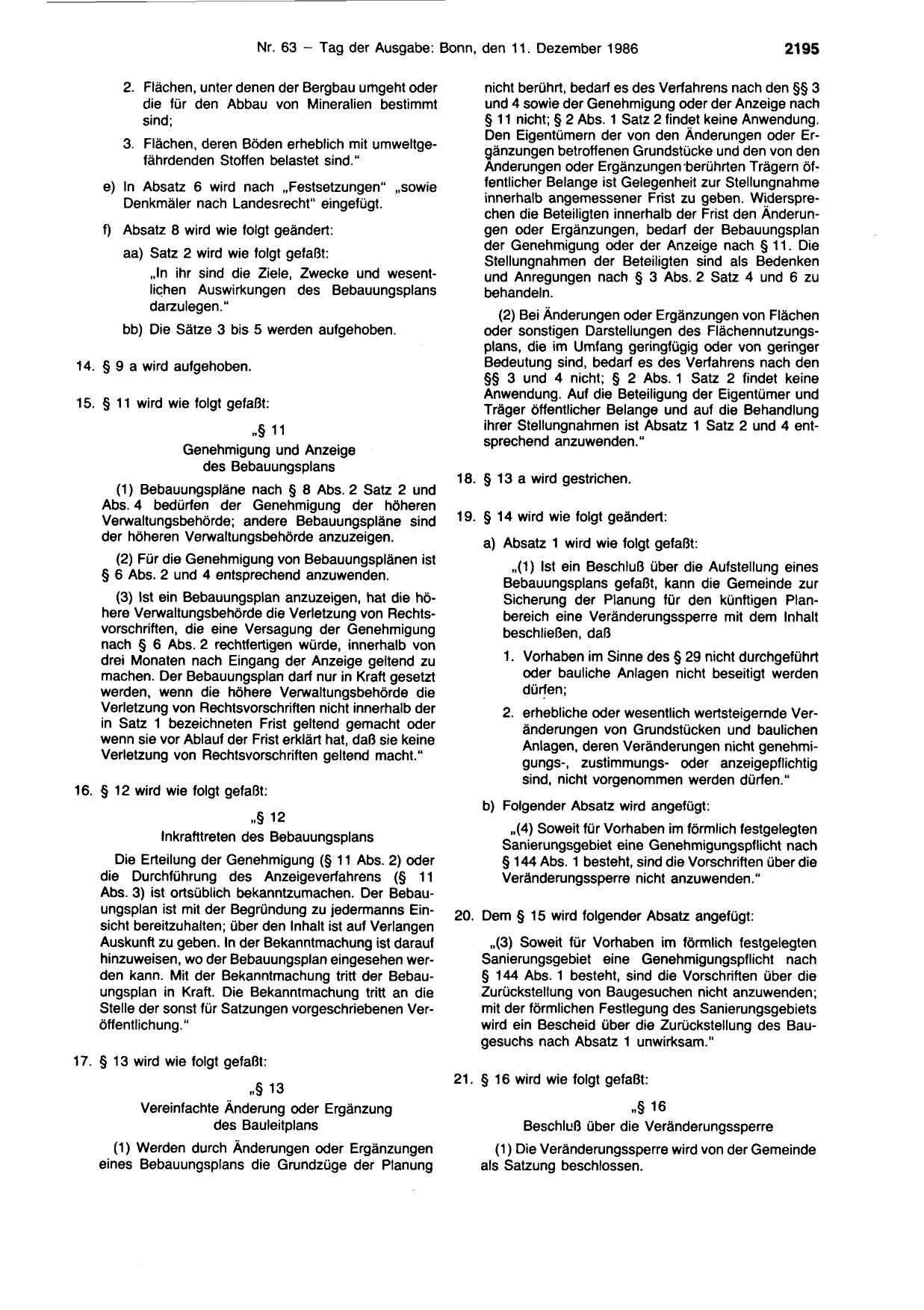 BGBl. 1986, Seite 2195 — Originalseite als Abbildung