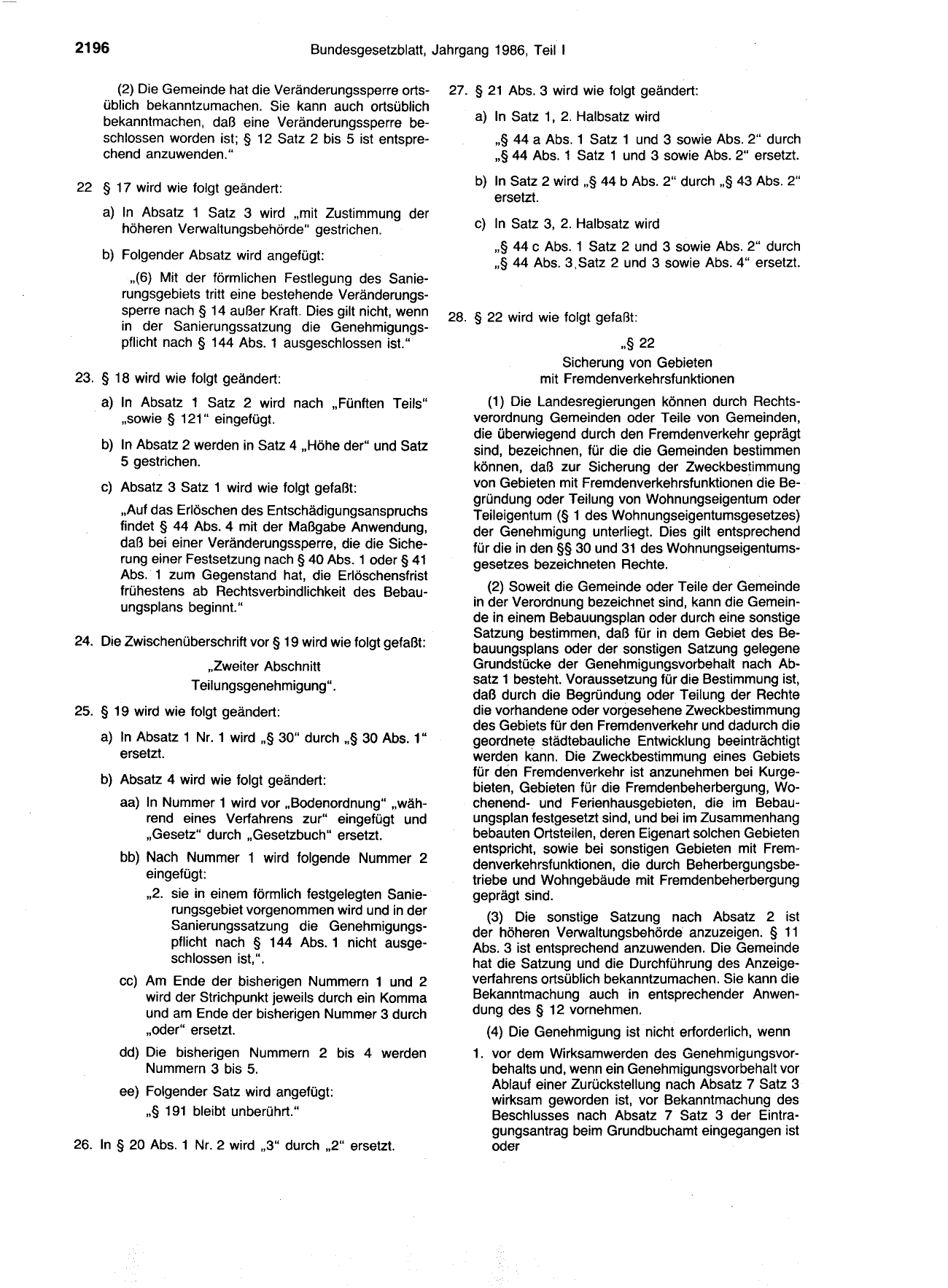BGBl. 1986, Seite 2196 — Originalseite als Abbildung