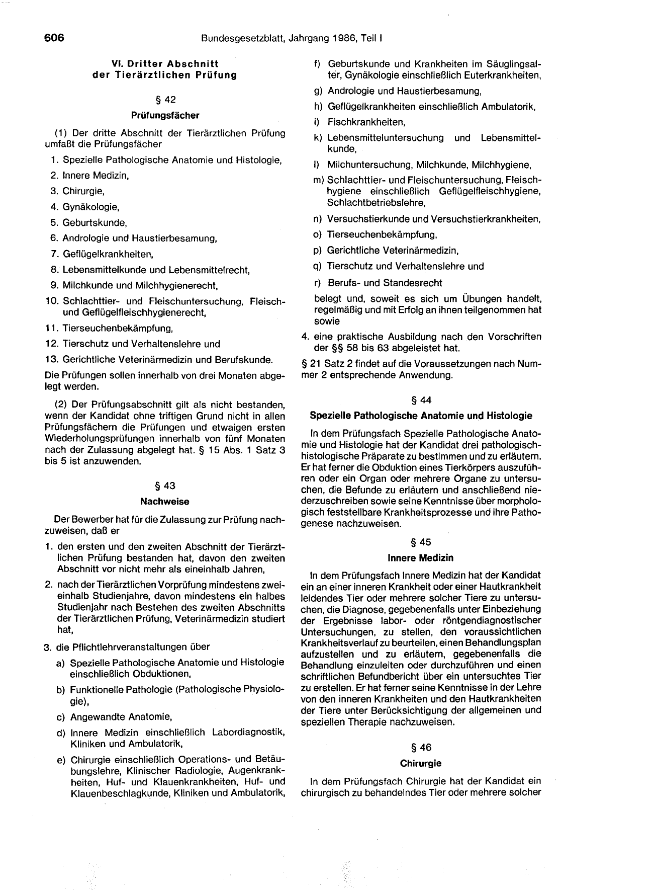 BGBl. 1986, Seite 606 — Originalseite als Abbildung