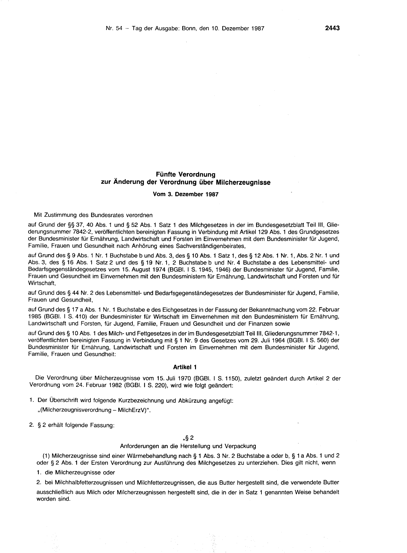 BGBl. 1987, Seite 2443 — Originalseite als Abbildung