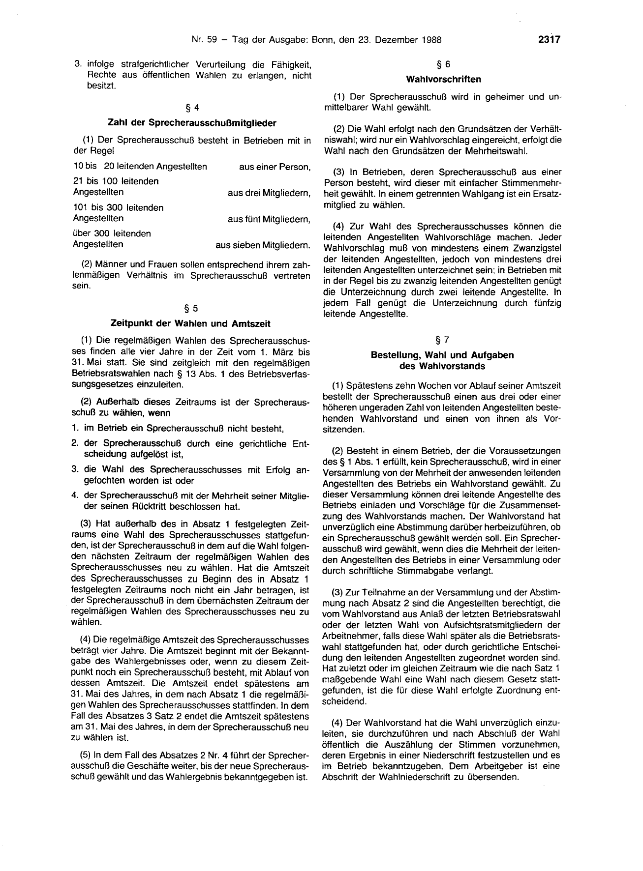 BGBl. 1988, Seite 2317 — Originalseite als Abbildung