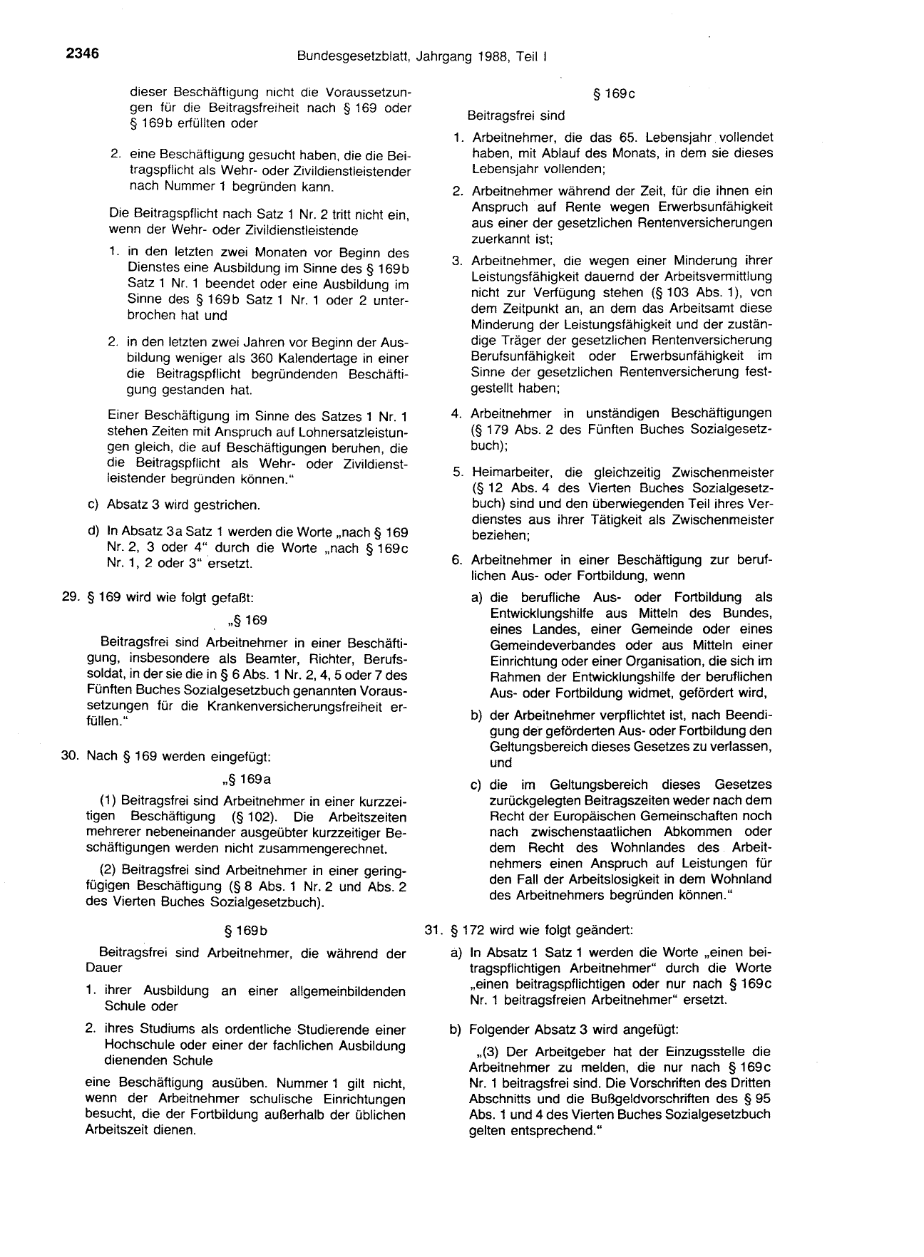 BGBl. 1988, Seite 2346 — Originalseite als Abbildung