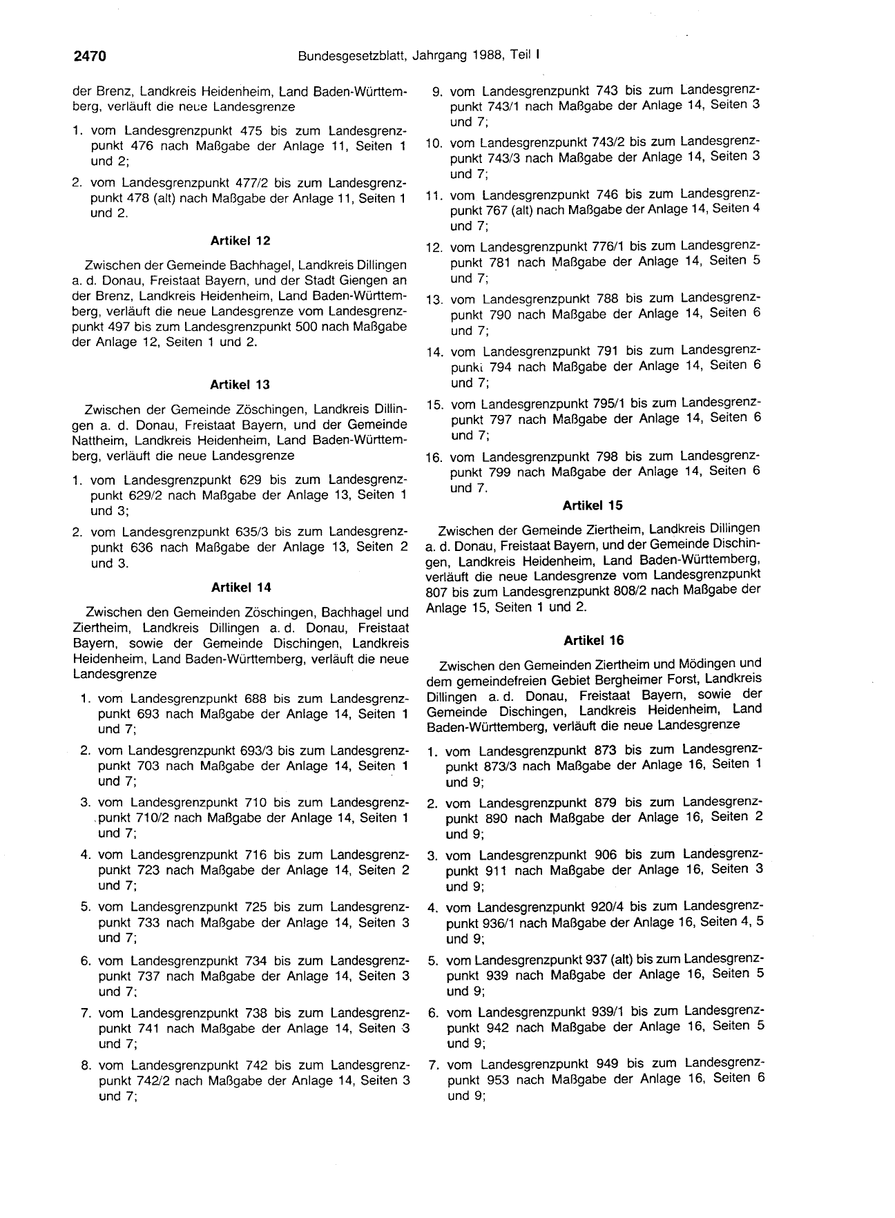 BGBl. 1988, Seite 2470 — Originalseite als Abbildung