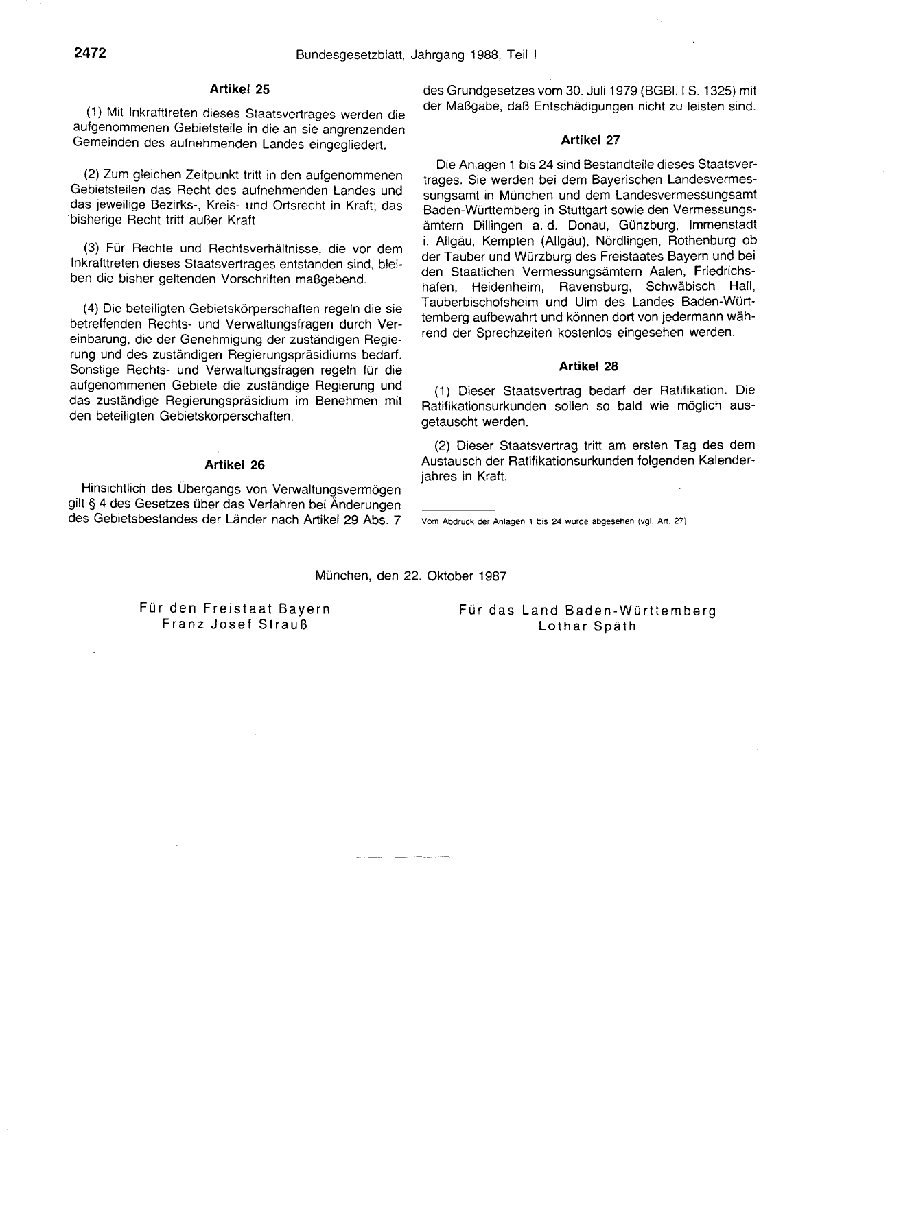BGBl. 1988, Seite 2472 — Originalseite als Abbildung