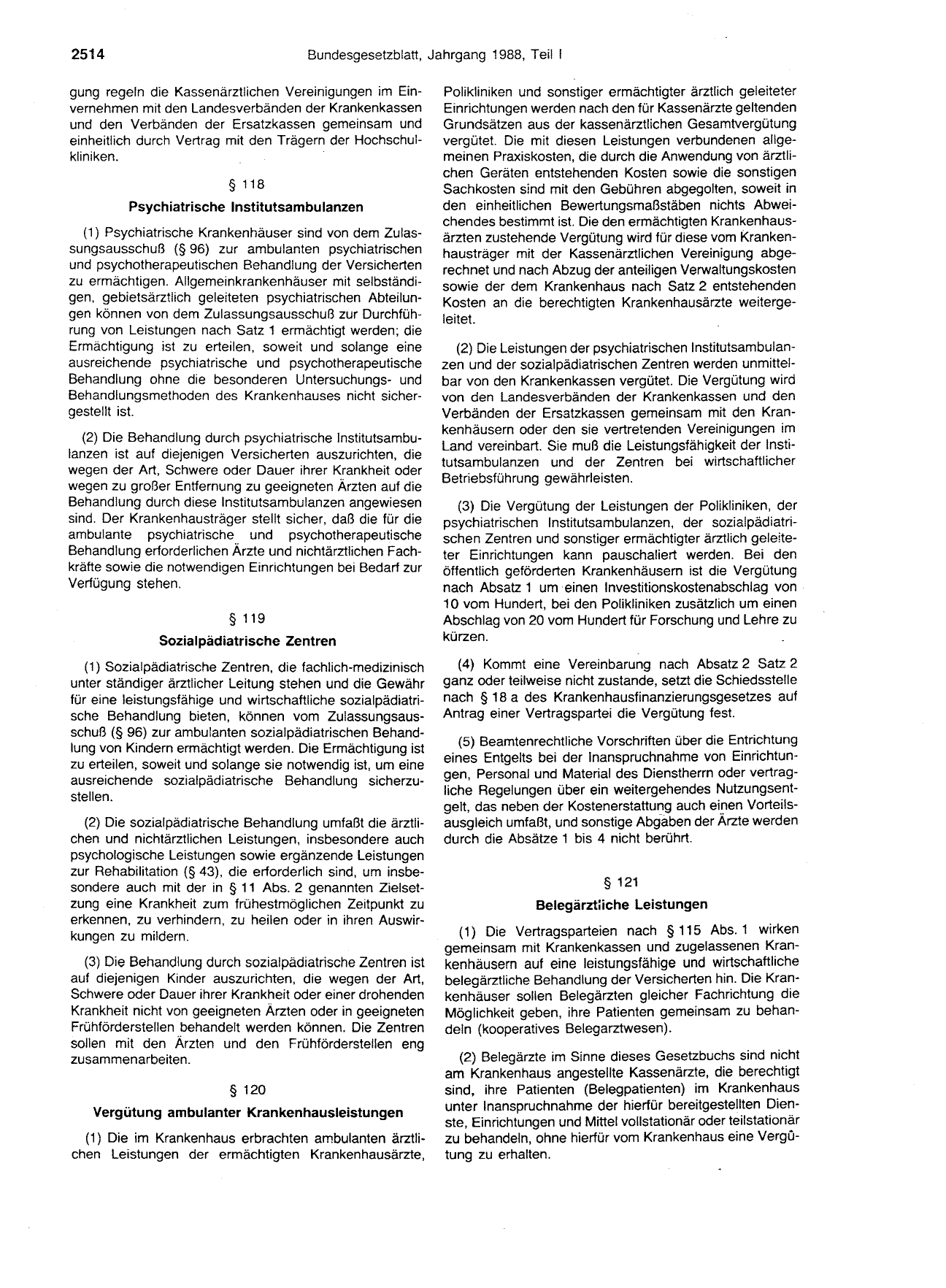 BGBl. 1988, Seite 2514 — Originalseite als Abbildung
