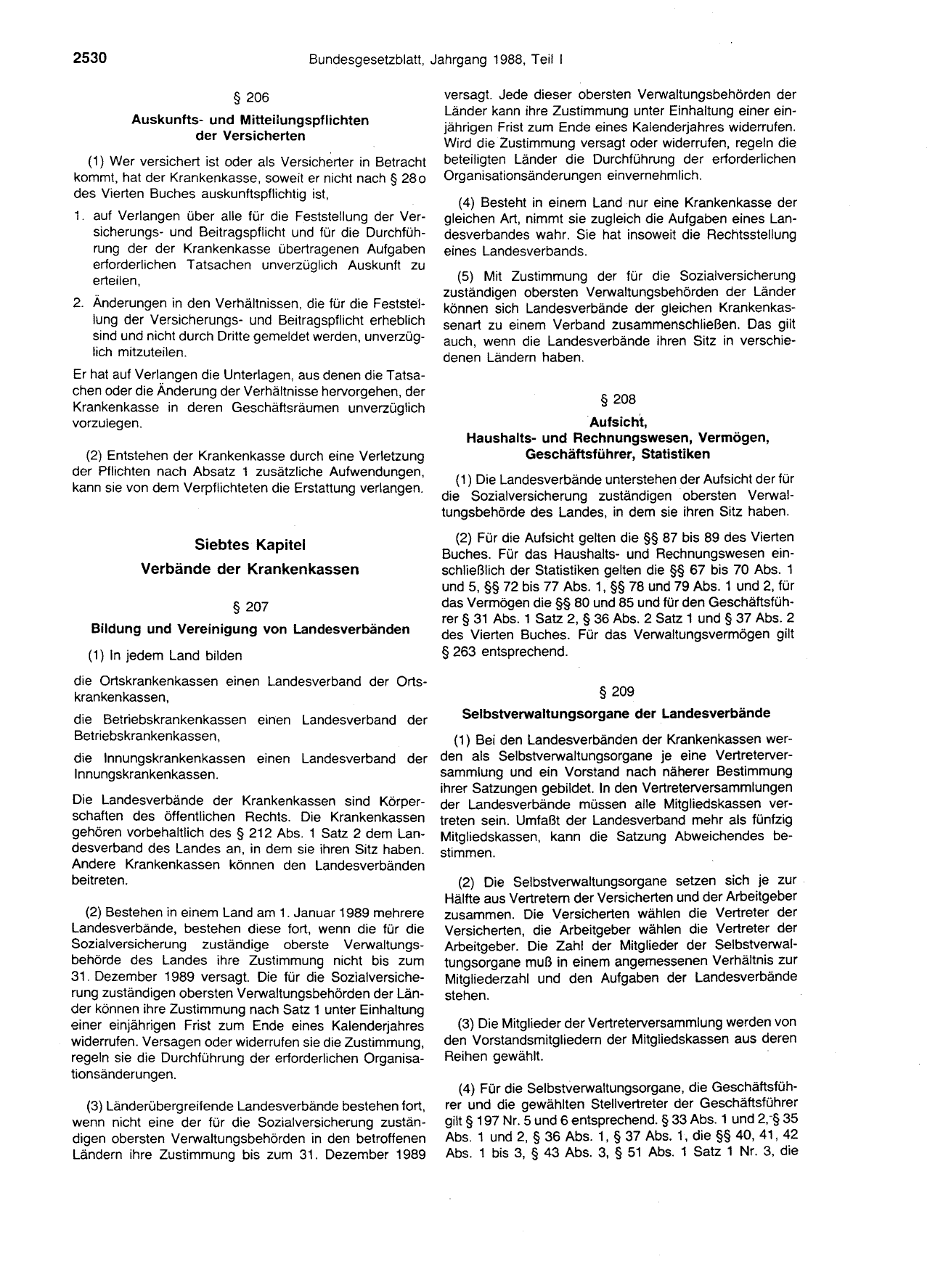 BGBl. 1988, Seite 2530 — Originalseite als Abbildung