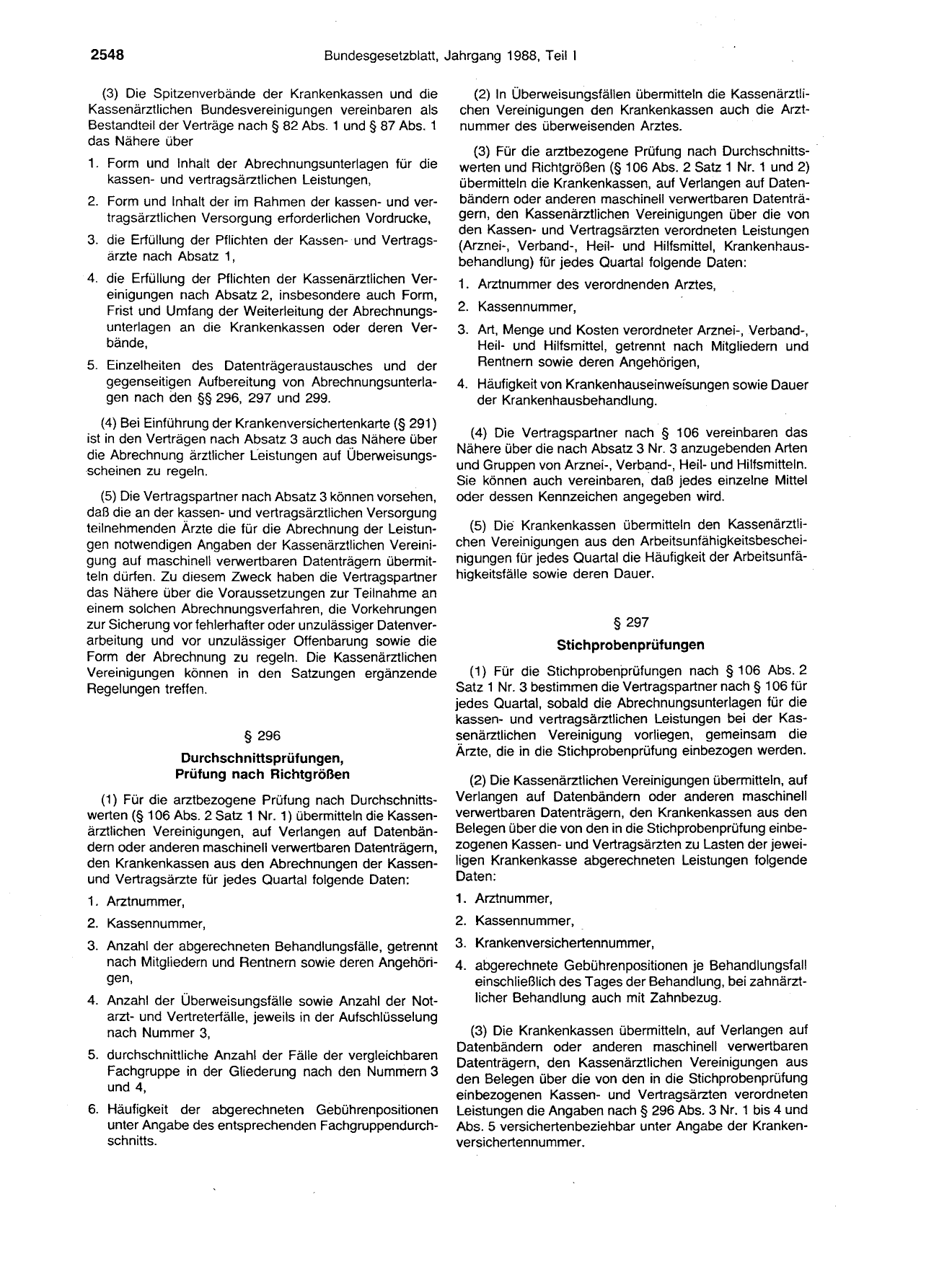 BGBl. 1988, Seite 2548 — Originalseite als Abbildung