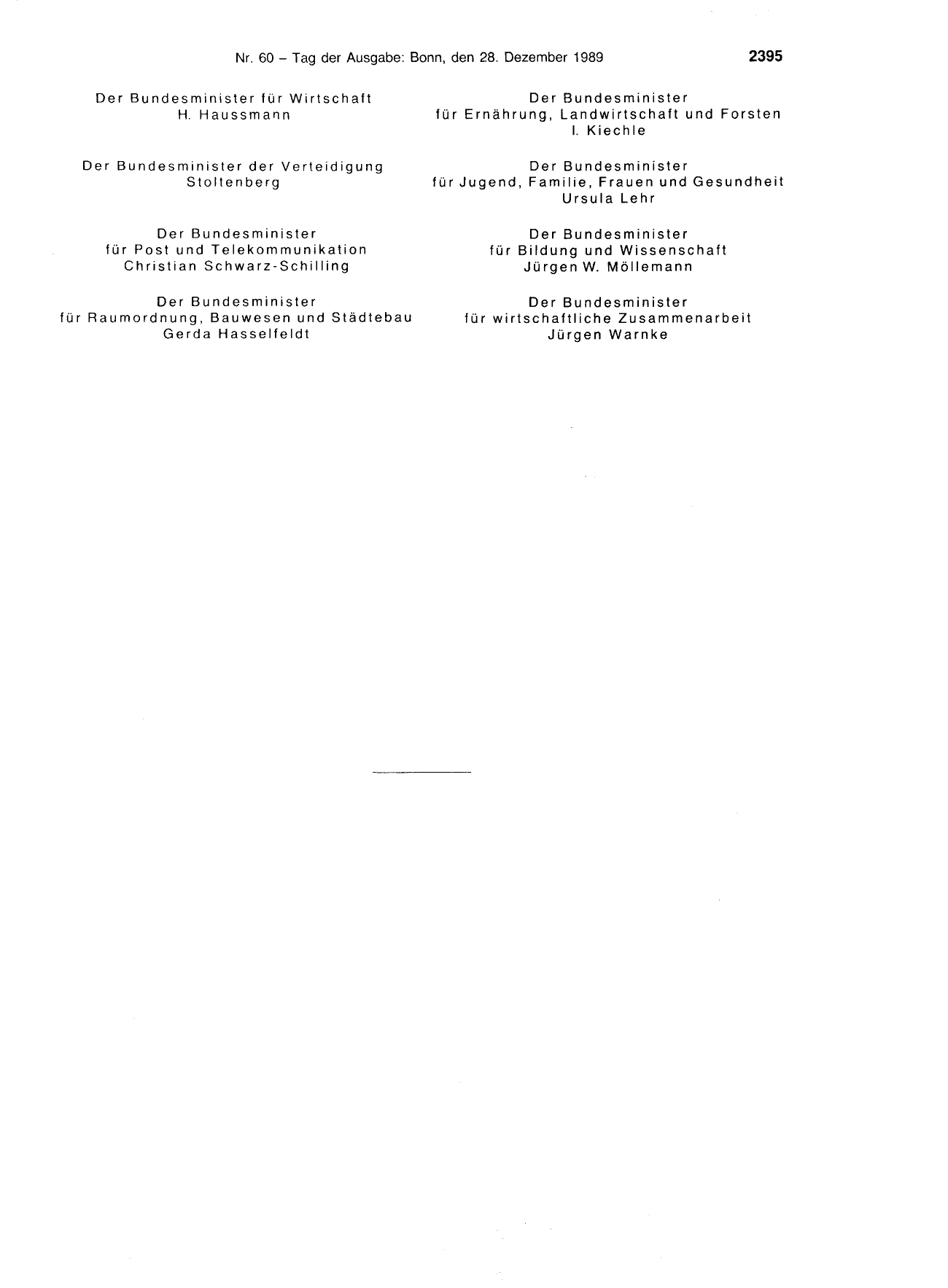 BGBl. 1989, Seite 2395 — Originalseite als Abbildung